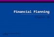 Financial Planning Chapter 16 © 2003 South-Western/Thomson Learning