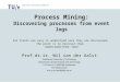 Process Mining: Discovering processes from event logs All truths are easy to understand once they are discovered; the point is to discover them. Galileo