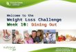 Week 10: Dining Out Week 10 Presentation (v.5)  © Financial Success System LLC Welcome to the Weight Loss Challenge