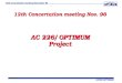 AC226 OPTIMUM 1/26.1.1998/BTO 12th Concertation meeting November 98 12th Concertation meeting Nov. 98 AC 226/ OPTIMUM Project