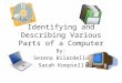 Identifying and Describing Various Parts of a Computer By: Serena Bilardello Sarah Koepsell