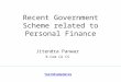 Recent Government Scheme related to Personal Finance Jitendra Panwar B.Com CA CS TaxIndiaUpdates