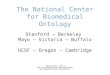 The National Center for Biomedical Ontology Stanford – Berkeley Mayo – Victoria – Buffalo UCSF – Oregon – Cambridge