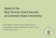 State of the Non-Tenure-Track Faculty at Colorado State University Committee on Non-Tenure-Track Faculty. A Specialized Standing Committee of Faculty Council