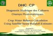 AGRHYMET DHC_CPDHC_CP Diagnostic Hydrique des Cultures CIRAD Champs Pluviométriques Crop Water Balance Calculation Using Satellite based Rainfall Estimates