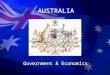 AUSTRALIA Government & Economics. Government Parliament vs. President Parliamentary –Legislature controls the power – Parliament –Prime Minister Head