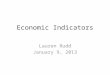 Economic Indicators Lauren Rudd January 9, 2013. Same store sales 01/9/20142