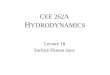 CEE 262A H YDRODYNAMICS Lecture 18 Surface Ekman layer