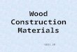 Wood Construction Materials 6831.20 Hardwood Comes from deciduous trees such as oak, birch, walnut, maple, and hickory