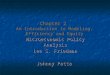 Chapter 2 An Introduction to Modeling, Efficiency and Equity Microeconomic Policy Analysis Lee S. Friedman Johnny Patta