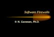 Software Firewalls © N. Ganesan, Ph.D.. Module Objectives Explore the features of a software firewall such as Zone Alarm Pro