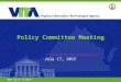 1  Policy Committee Meeting July 17, 2015  1