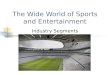 The Wide World of Sports and Entertainment Industry Segments