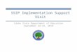 SSIP Implementation Support Visit Idaho State Department of Education September 23-24, 2014