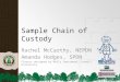 Sample Chain of Custody Rachel McCarthy, NEPDN Amanda Hodges, SPDN Players designed by Molly Swartwood, Cornell University