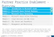 Partner Practice Enablement - Overview This session is focused on networking with Microsoft Azure Infrastructure Services. Learn how to enable, secure