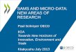 SAMS AND MICRO-DATA: NEW AREAS OF RESEARCH Paul Schreyer OECD IIOA Towards New Horizons of Innovation, Environment and Trade Kitakyushu July 2013