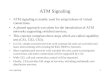 Atm-signaling1 ATM Signaling ATM signaling is mainly used for setup/release of virtual connections. A phased approach was taken for the introduction of