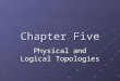 Chapter Five Physical and Logical Topologies. Simple Physical Topologies What does physical topology mean? The physical layout of the network nodes Bus,