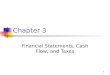 1 Chapter 3 Financial Statements, Cash Flow, and Taxes