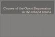 Political and economic causes of the Great Depression in the Americas
