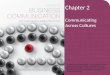 Chapter 2 Communicating Across Cultures © 2014 by McGraw-Hill Education. This is proprietary material solely for authorized instructor use. Not authorized