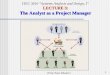 1 ITEC 3010 “Systems Analysis and Design, I” LECTURE 3: The Analyst as a Project Manager [Prof. Peter Khaiter]