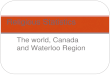 The world, Canada and Waterloo Region Religious Statistics