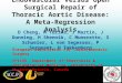 Endovascular versus Open Surgical Repair of Thoracic Aortic Disease: A Meta-Regression Analysis D Cheng, M Turina, J Martin, J Dunning, H Shennib, C Muneretto,