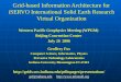 Grid-based Information Architecture for iSERVO International Solid Earth Research Virtual Organization Western Pacific Geophysics Meeting (WPGM) Beijing