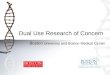 Dual Use Research of Concern Boston University and Boston Medical Center