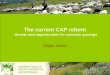 The current CAP reform - threats and opportunities for common grazings Gwyn Jones