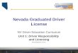 Nevada Graduated Driver License NV Driver Education Curriculum Unit 1: Driver Responsibility and Licensing Presentation 3 of 4