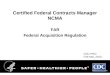 Certified Federal Contracts Manager NCMA FAR Federal Acquisition Regulation CDC PGO Feb-Mar, 2010