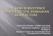 PAUN ION OTIMAN, COSMIN SALASAN Romanian Academy – Branch of Timişoara, Research Centre for Sustainable Rural Development of Romania