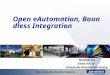 Open eAutomation, Boundless Integration Howard Lin Sales V.P. of Industrial Automation Group
