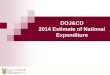 DOJ&CD 2014 Estimate of National Expenditure. 2 Index 1.Key assumptions and alignment to MTBPS 2.Estimates of National Expenditure and Spending Trends