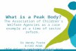 Association of Children's Welfare Agencies (ACWA) What is a Peak Body? The Association of Children’s Welfare Agencies as a case example at a time of sector