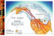 The Great Human Migration.  Pangaea - was a supercontinent that existed about 300 million years ago.  About 180 million years ago Pangaea began to break