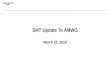 3 rd Party Registration & Account Management SMT Update To AMWG March 25, 2015