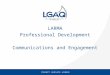 LARMA Professional Development Communications and Engagement
