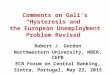 Comments on Gali’s “Hysteresis and the European Unemployment Problem Revised” Robert J. Gordon Northwestern University, NBER, CEPR ECB Forum on Central