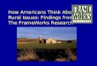 How Americans Think About Rural Issues: Findings from The FrameWorks Research