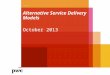 Alternative Service Delivery Models October 2013 