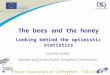 1 The bees and the honey Looking behind the optimistic statistics Enwise Valorisation Conference, Tallinn, 9 September 2004 Camilla Gidlöf Women and Science