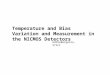 Temperature and Bias Variation and Measurement in the NICMOS Detectors EddieBergeron, STScI