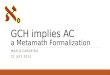 GCH implies AC a Metamath Formalization MARIO CARNEIRO 22 JULY 2015