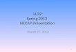 U-32 Spring 2013 NECAP Presentation March 27, 2013 1
