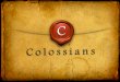 AUTHOR & RECIPIENT Colossians 1:1-2; 4:18 1 Paul, an apostle of Christ Jesus by the will of God, and Timothy our brother, 2 To the saints and faithful