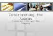 Interpreting the Abacus Financial Literacy for Lawyers